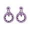 Pendientes Malva Real & Azabache